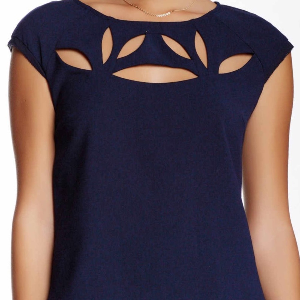 Blouse with cut outs